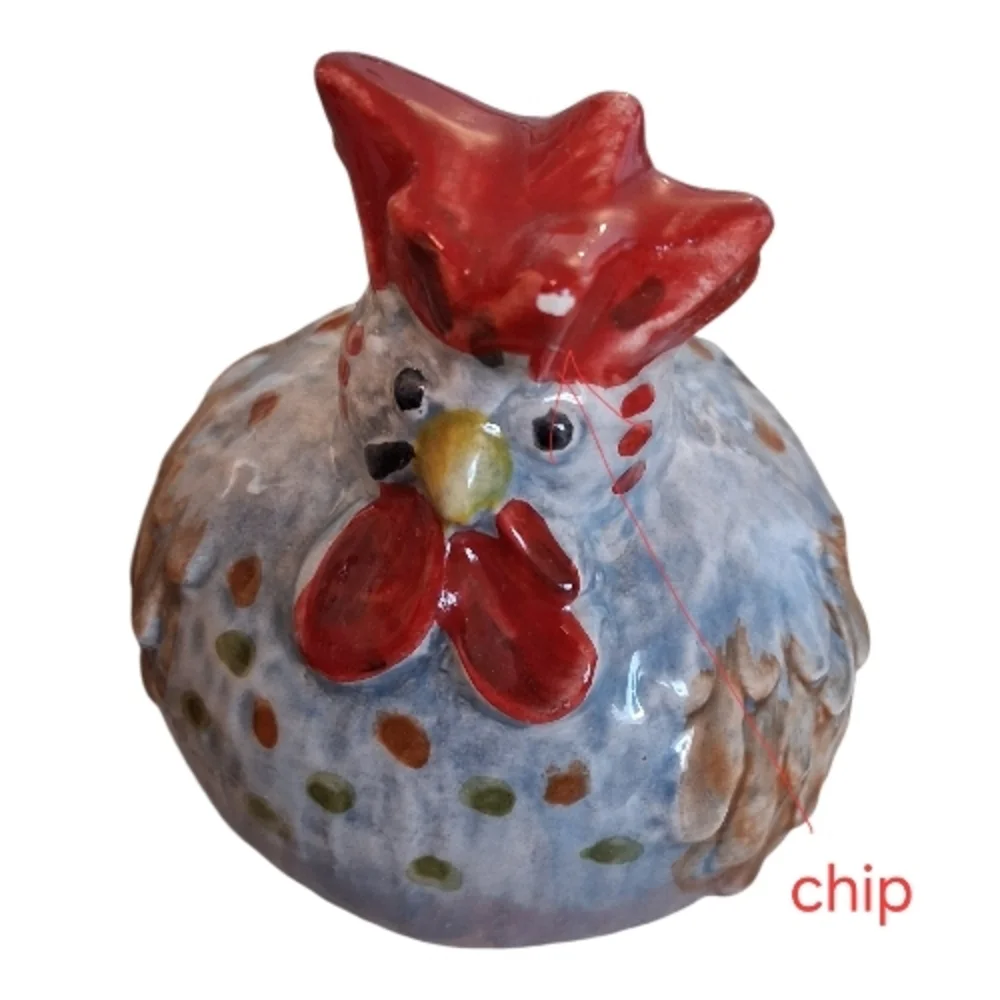 Jacques Pepin Collection for Sur La Table Ceramic Rooster Salt & Pepper Shakers